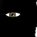 honden foto een oog getekend