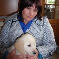 honden foto Samen met het vrouwtje, toen nog bij de fokker.