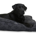 honden foto Dit is Rex, zwarte labrador,8 jaar, reu, een schat van een hond. Hij ligt op een Lex&Max ligzak van www.kussens-voor-honden.nl